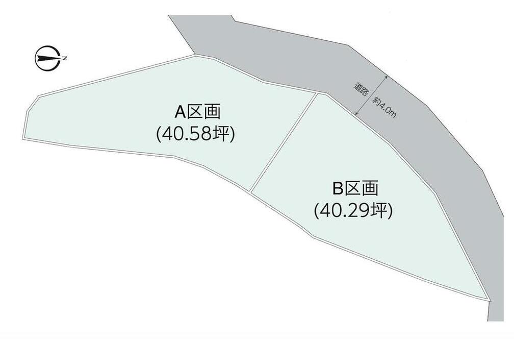 長沢6丁目A区画【建築条件無し売地】