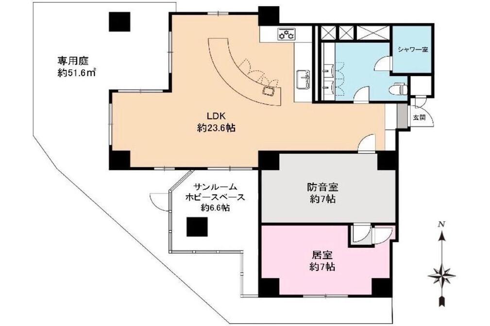 逗子マリーナ６号棟1階部分