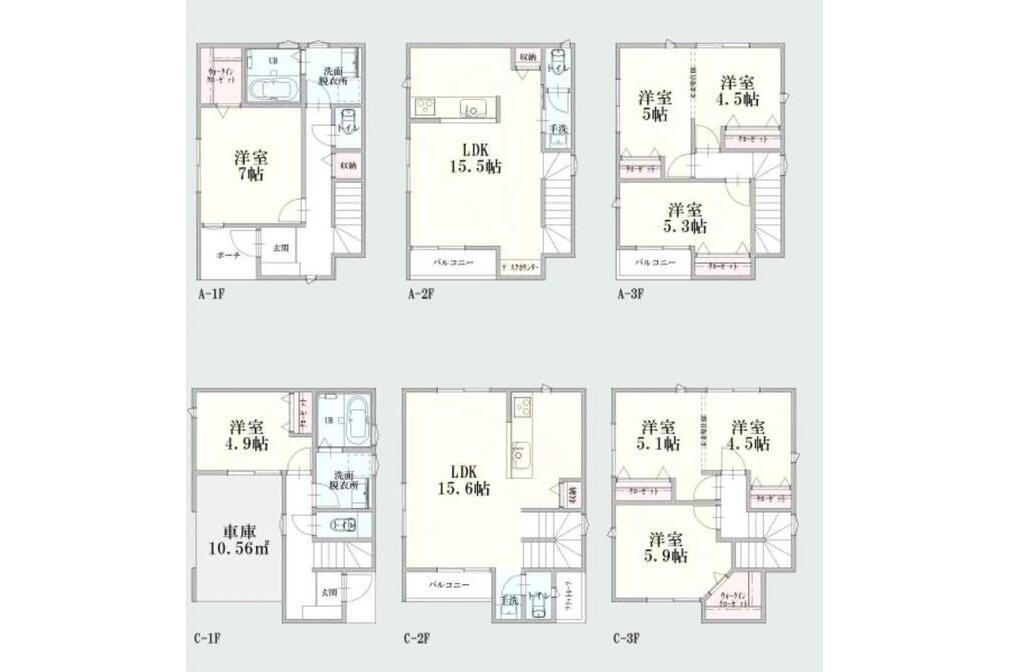 逗子市久木１丁目　新築戸建　A棟  C棟