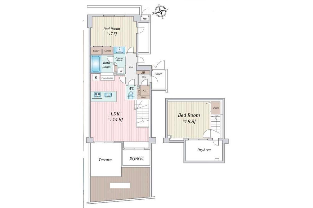 ディアコート逗子海岸　１階部分