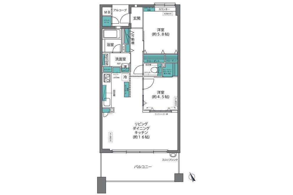 プラハ鎌倉材木座　２階部分