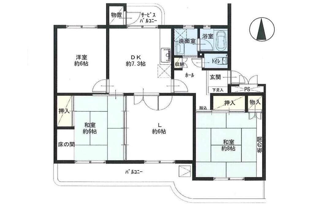 常磐ハイツ　3階部分